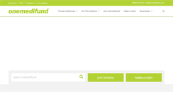 Desktop Screenshot of onemedifund.com